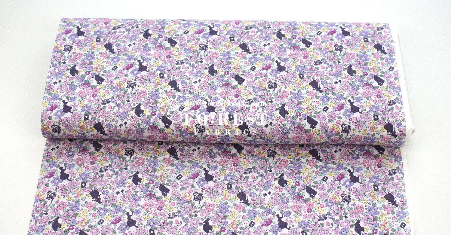 cotton - Princess Flower fabric - FO:REST Fabric 布恩堂Liberty fabrictana lawnjapanese fabricykk zipper