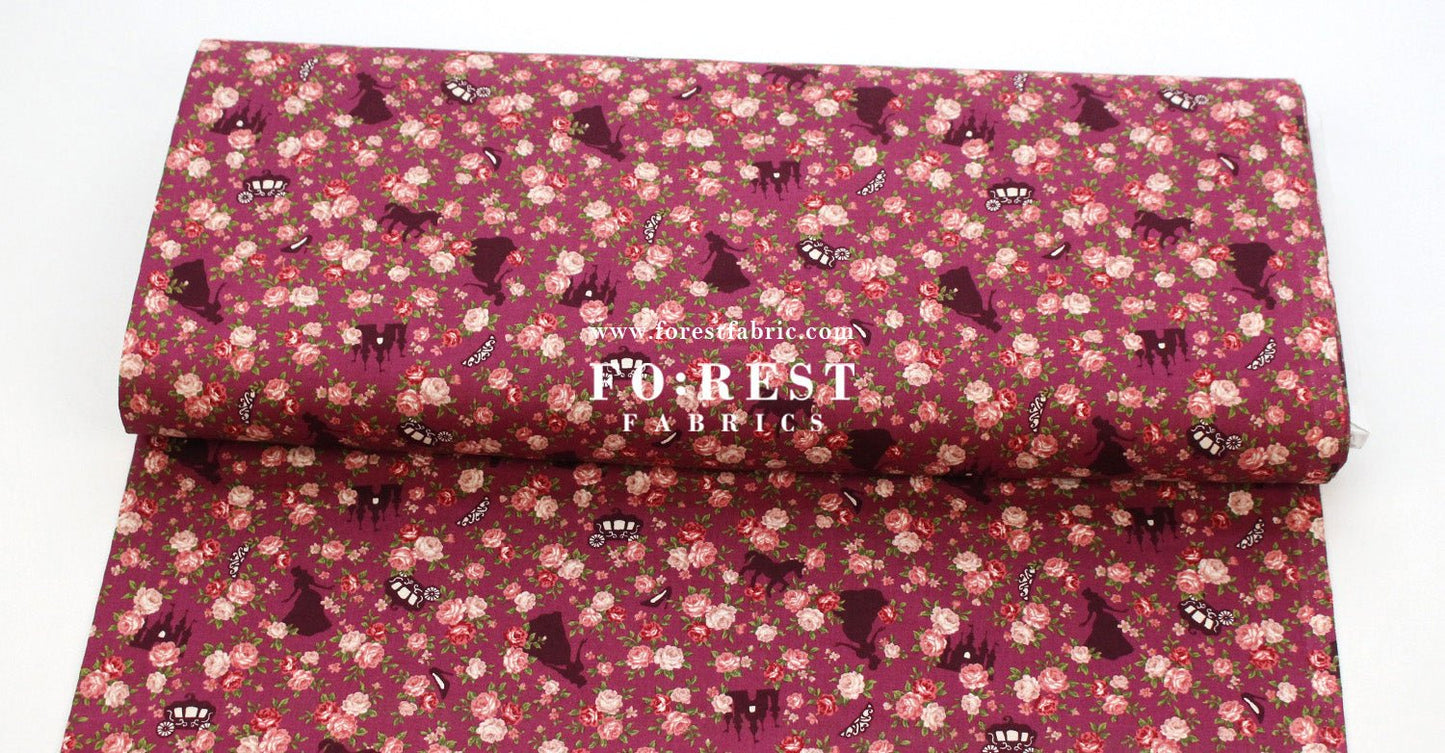 cotton - Princess Rose fabric - FO:REST Fabric 布恩堂Liberty fabrictana lawnjapanese fabricykk zipper