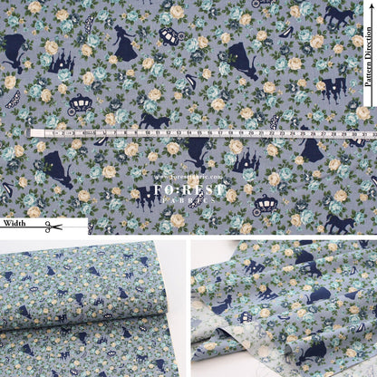 cotton - Princess Rose fabric - FO:REST Fabric 布恩堂Liberty fabrictana lawnjapanese fabricykk zipper