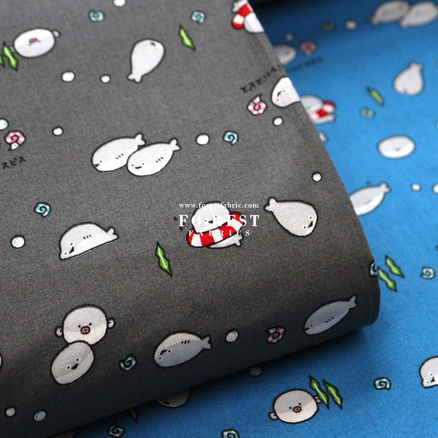 cotton - Pufferfish fabric - FO:REST Fabric 布恩堂Liberty fabrictana lawnjapanese fabricykk zipper