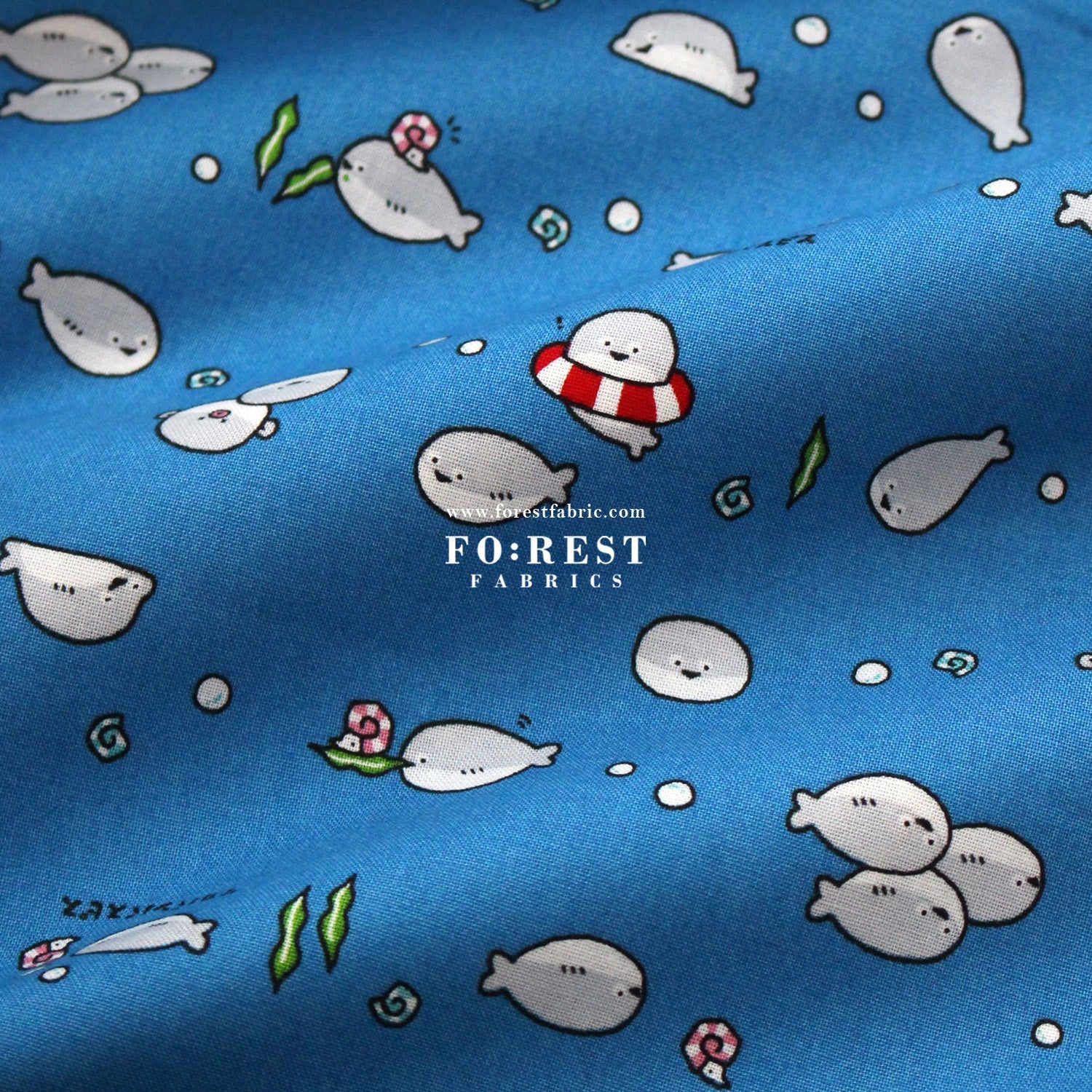 cotton - Pufferfish fabric - FO:REST Fabric 布恩堂Liberty fabrictana lawnjapanese fabricykk zipper