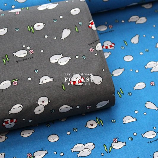 cotton - Pufferfish fabric - FO:REST Fabric 布恩堂Liberty fabrictana lawnjapanese fabricykk zipper
