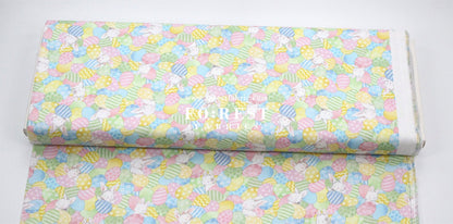 cotton - Rabbit Easter Egg fabric - FO:REST Fabric 布恩堂Liberty fabrictana lawnjapanese fabricykk zipper