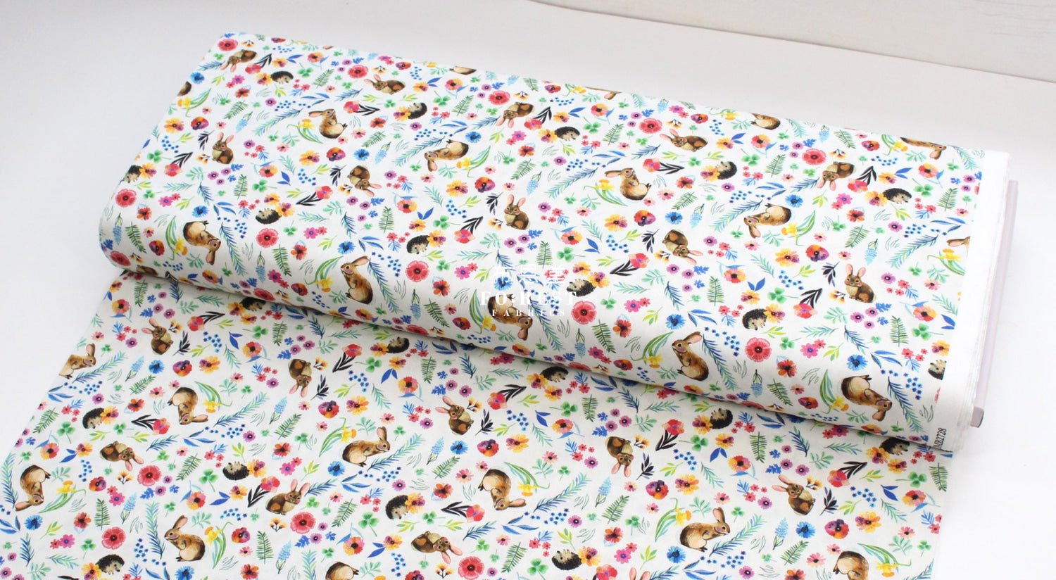 cotton - rabbit flower fabric White - FO:REST Fabric 布恩堂Liberty fabrictana lawnjapanese fabricykk zipper