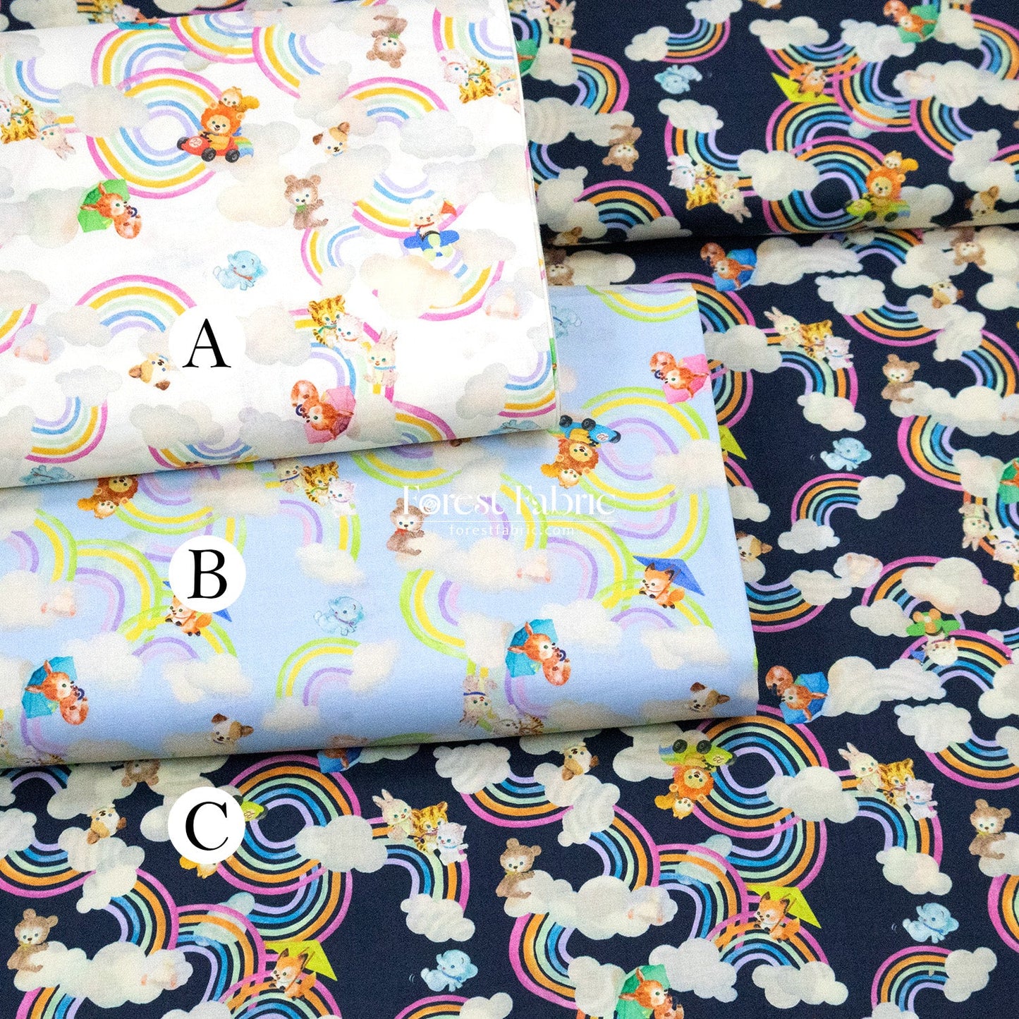 cotton - Raning Silder fabric - FO:REST Fabric 布恩堂Liberty fabrictana lawnjapanese fabricykk zipper