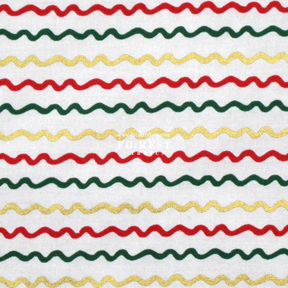 cotton - Ribbon Stripe Cream Metallic Fabric - FO:REST Fabric 布恩堂Liberty fabrictana lawnjapanese fabricykk zipper