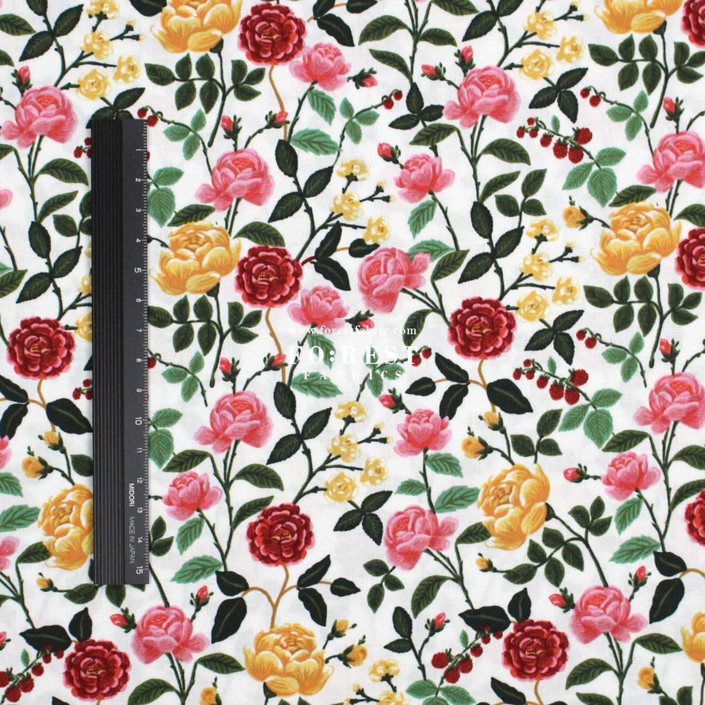 cotton - Rose fabric - FO:REST Fabric 布恩堂Liberty fabrictana lawnjapanese fabricykk zipper