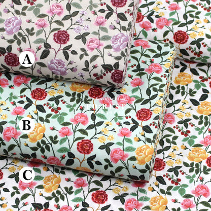 cotton - Rose fabric - FO:REST Fabric 布恩堂Liberty fabrictana lawnjapanese fabricykk zipper