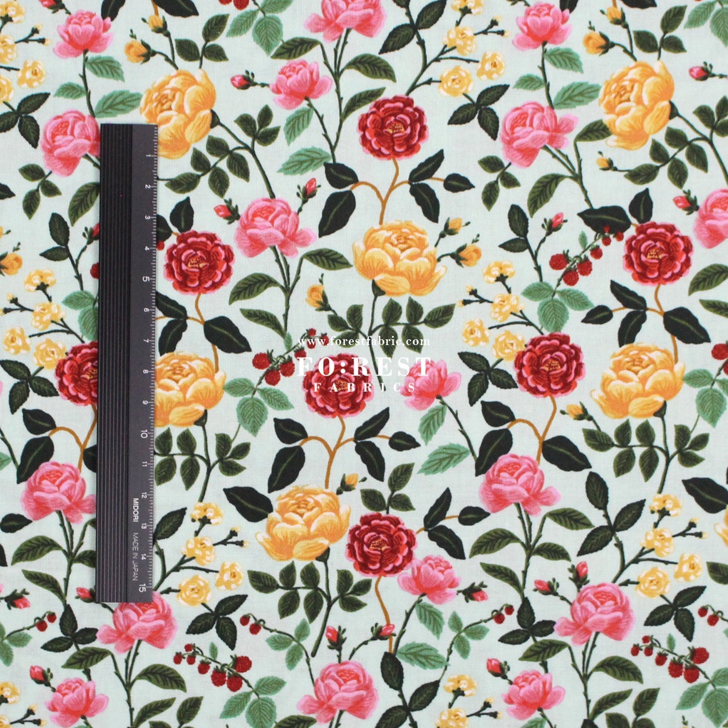cotton - Rose fabric - FO:REST Fabric 布恩堂Liberty fabrictana lawnjapanese fabricykk zipper