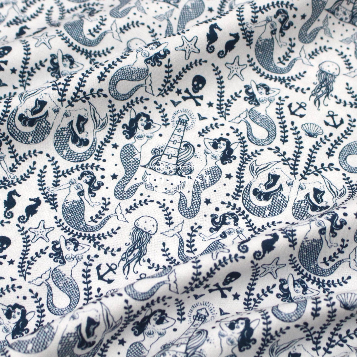 cotton - Sailor Salty Colony fabric - FO:REST Fabric 布恩堂Liberty fabrictana lawnjapanese fabricykk zipper