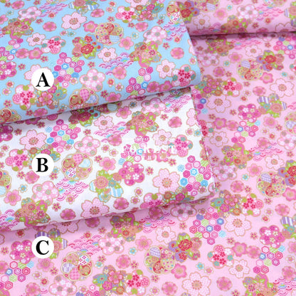 cotton - Sakura flower dance - FO:REST Fabric 布恩堂Liberty fabrictana lawnjapanese fabricykk zipper