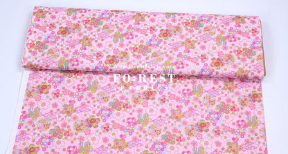 cotton - Sakura flower dance - FO:REST Fabric 布恩堂Liberty fabrictana lawnjapanese fabricykk zipper