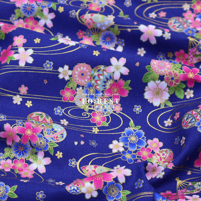 cotton - Sakura River - FO:REST Fabric 布恩堂Liberty fabrictana lawnjapanese fabricykk zipper