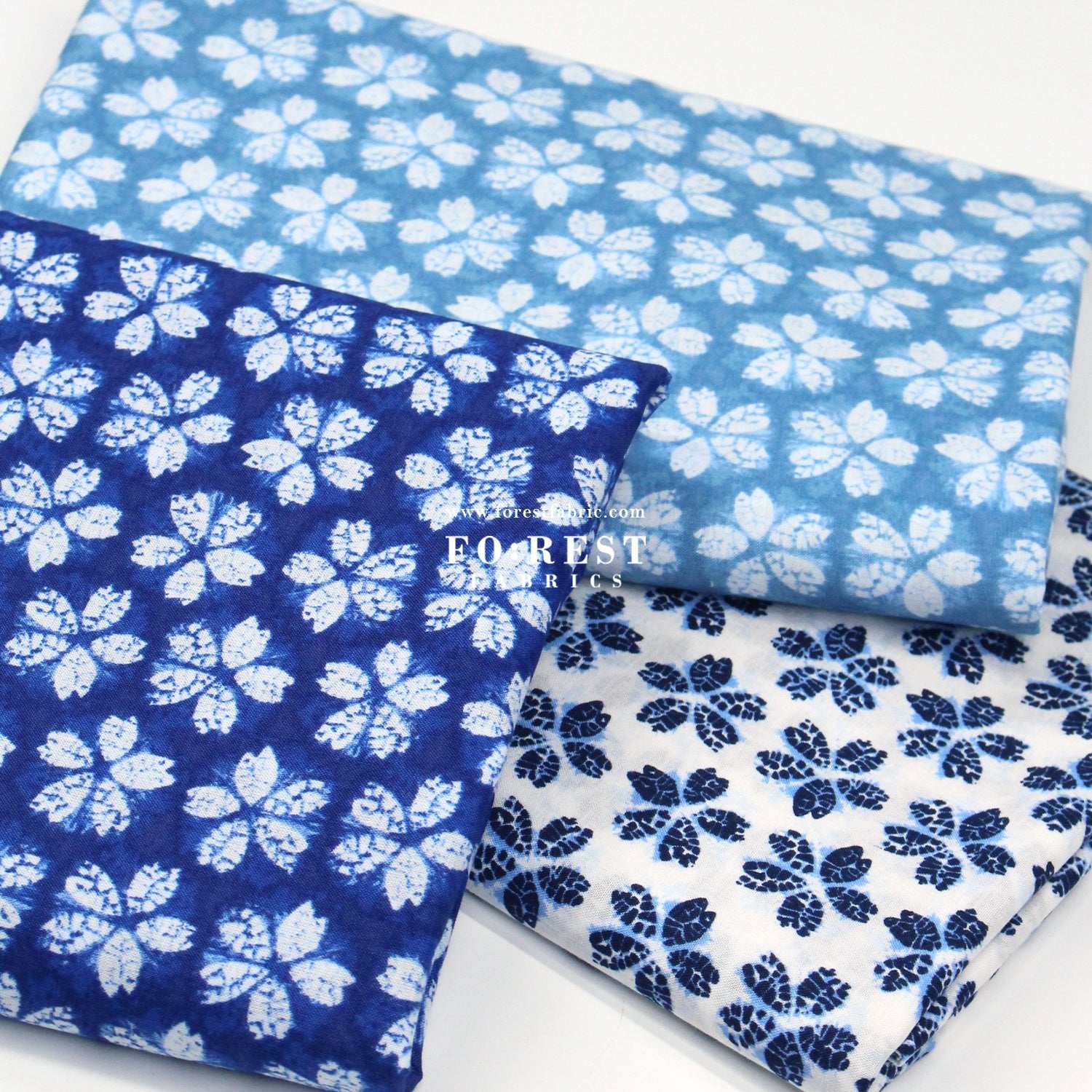 cotton - Sakura traditional Japanese style fabric white - FO:REST Fabric 布恩堂Liberty fabrictana lawnjapanese fabricykk zipper