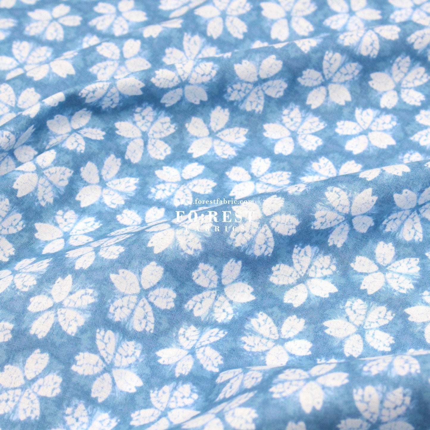cotton - Sakura traditional Japanese style fabric white - FO:REST Fabric 布恩堂Liberty fabrictana lawnjapanese fabricykk zipper