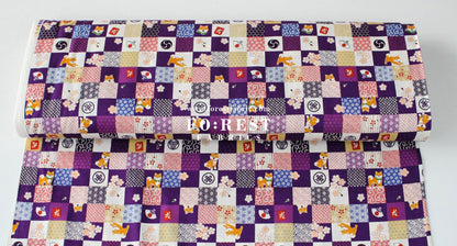 cotton - Shiba inu fabric - FO:REST Fabric 布恩堂Liberty fabrictana lawnjapanese fabricykk zipper