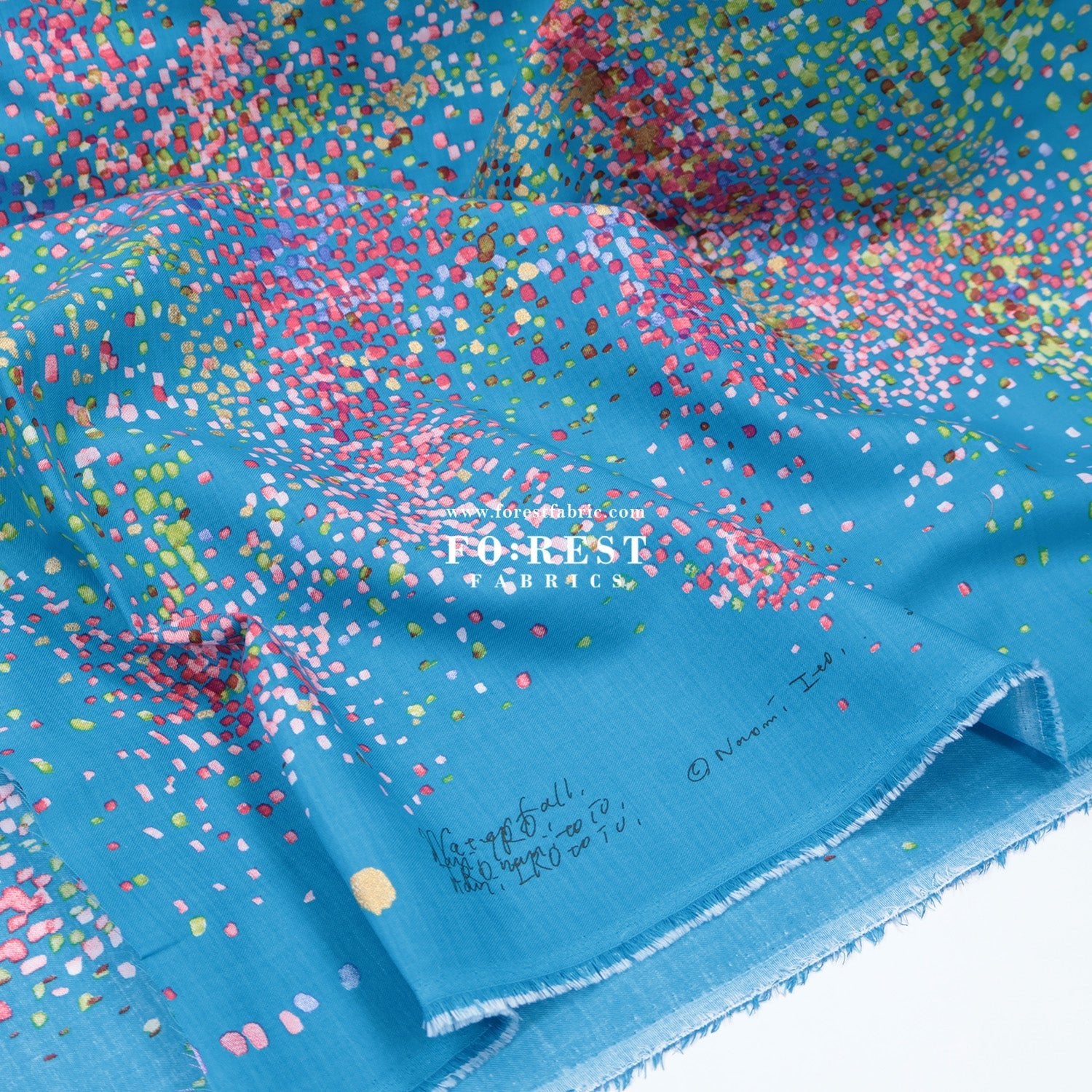 cotton silk - Water fall fabric 絲棉 - FO:REST Fabric 布恩堂Liberty fabrictana lawnjapanese fabricykk zipper