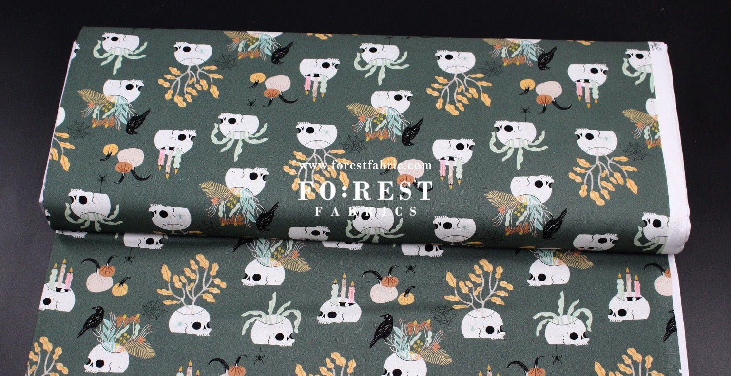 cotton - Skulls fabric - FO:REST Fabric 布恩堂Liberty fabrictana lawnjapanese fabricykk zipper