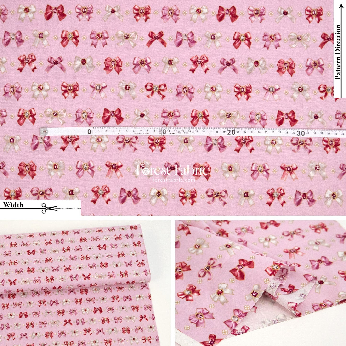 cotton - Sparkling Ribbons fabric - FO:REST Fabric 布恩堂Liberty fabrictana lawnjapanese fabricykk zipper