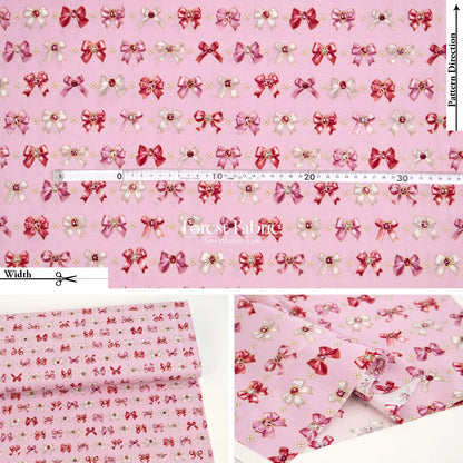 cotton - Sparkling Ribbons fabric - FO:REST Fabric 布恩堂Liberty fabrictana lawnjapanese fabricykk zipper