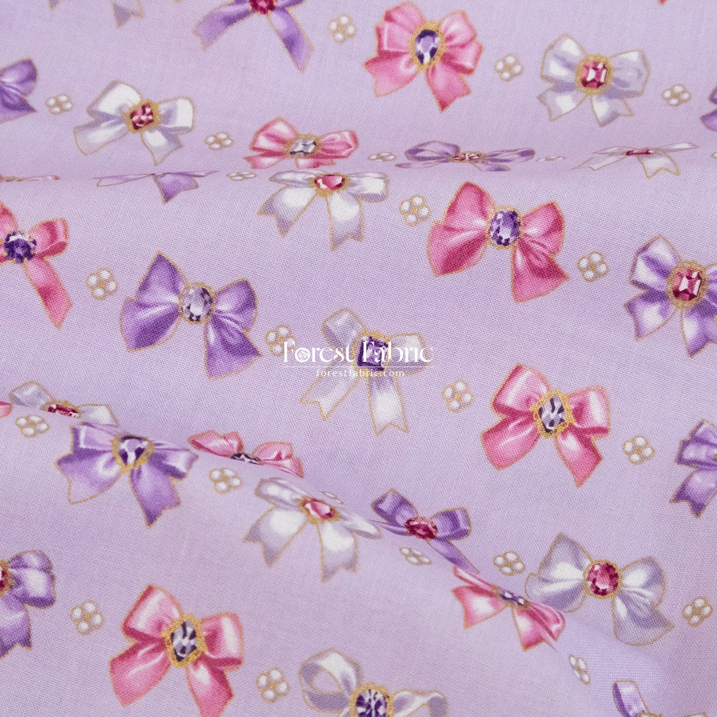 cotton - Sparkling Ribbons fabric - FO:REST Fabric 布恩堂Liberty fabrictana lawnjapanese fabricykk zipper
