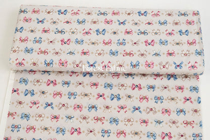 cotton - Sparkling Ribbons fabric - FO:REST Fabric 布恩堂Liberty fabrictana lawnjapanese fabricykk zipper