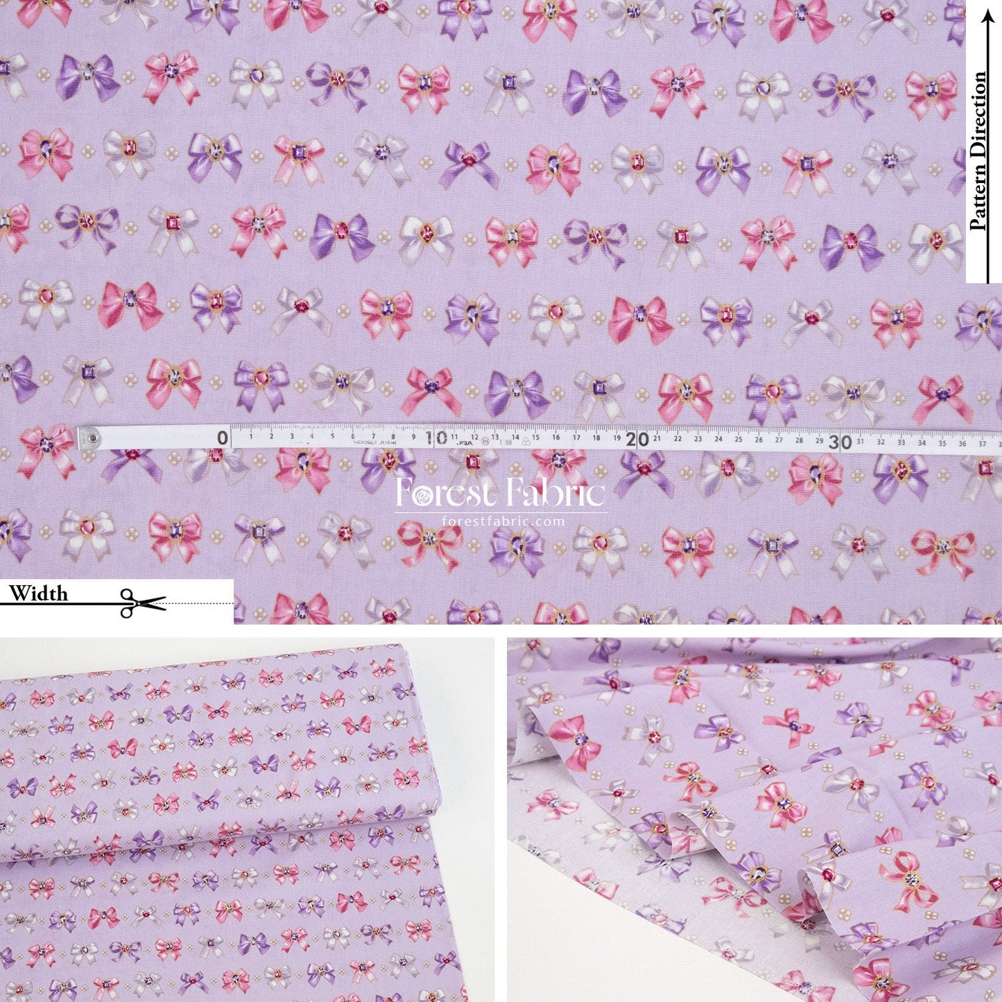 cotton - Sparkling Ribbons fabric - FO:REST Fabric 布恩堂Liberty fabrictana lawnjapanese fabricykk zipper