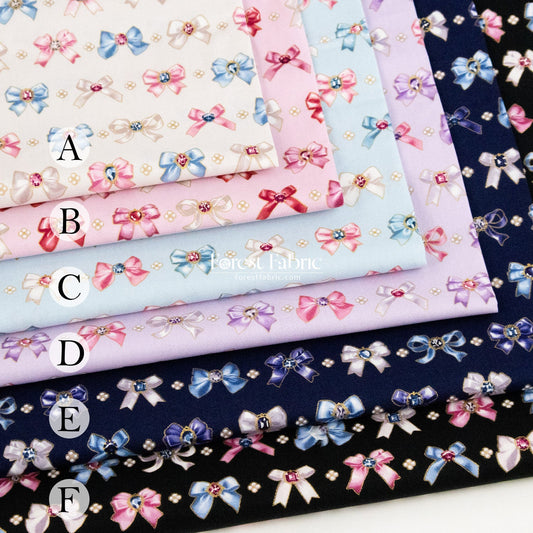 cotton - Sparkling Ribbons fabric - FO:REST Fabric 布恩堂Liberty fabrictana lawnjapanese fabricykk zipper
