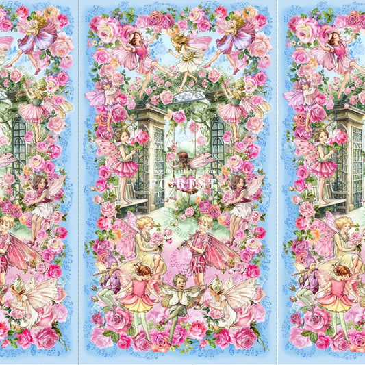 cotton - Spring Song Fairy fabric (PANEL) - FO:REST Fabric 布恩堂Liberty fabrictana lawnjapanese fabricykk zipper