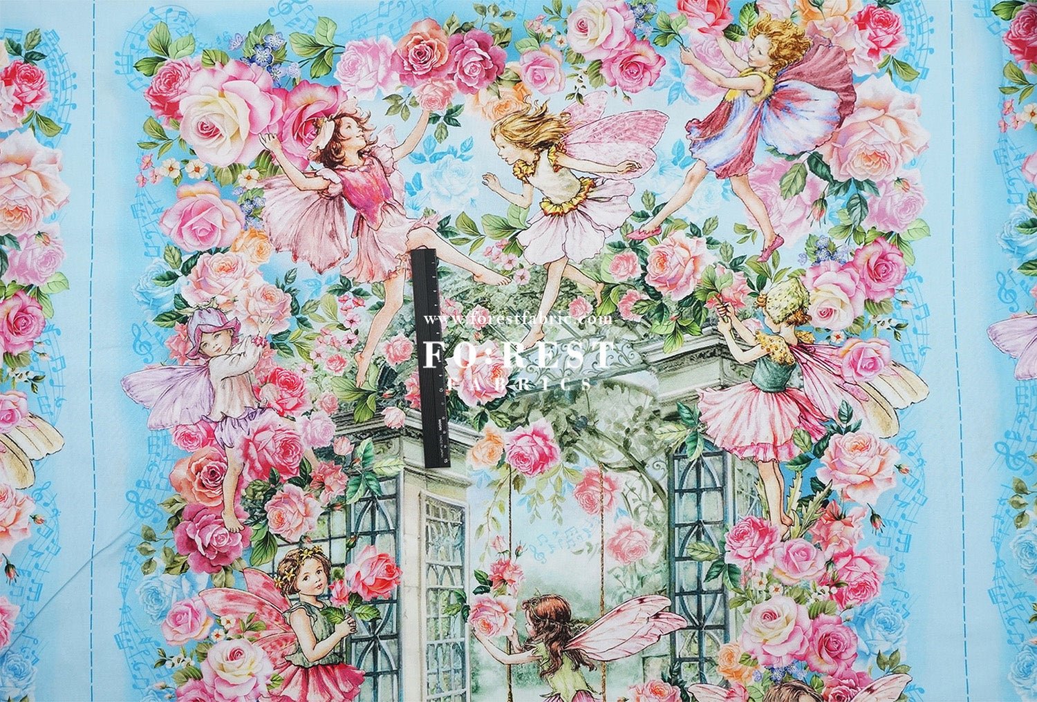 cotton - Spring Song Fairy fabric (PANEL) - FO:REST Fabric 布恩堂Liberty fabrictana lawnjapanese fabricykk zipper
