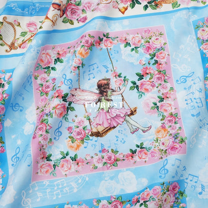 cotton - Spring Song Fairy Garden fabric (PANEL) - FO:REST Fabric 布恩堂Liberty fabrictana lawnjapanese fabricykk zipper
