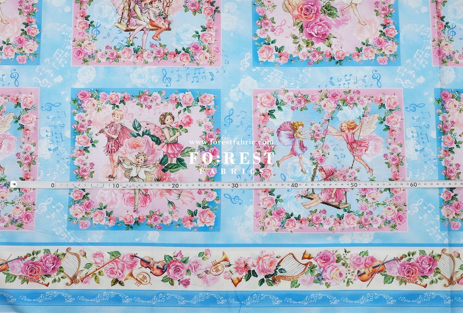 cotton - Spring Song Fairy Garden fabric (PANEL) - FO:REST Fabric 布恩堂Liberty fabrictana lawnjapanese fabricykk zipper