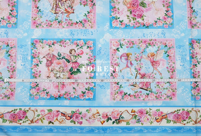 cotton - Spring Song Fairy Garden fabric (PANEL) - FO:REST Fabric 布恩堂Liberty fabrictana lawnjapanese fabricykk zipper