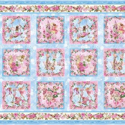 cotton - Spring Song Fairy Garden fabric (PANEL) - FO:REST Fabric 布恩堂Liberty fabrictana lawnjapanese fabricykk zipper