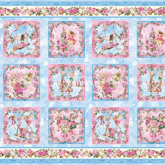 cotton - Spring Song Fairy Garden fabric (PANEL) - FO:REST Fabric 布恩堂Liberty fabrictana lawnjapanese fabricykk zipper