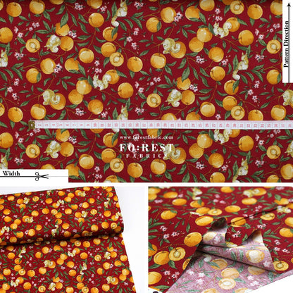 cotton - Squirrel and Apricot fabric - FO:REST Fabric 布恩堂Liberty fabrictana lawnjapanese fabricykk zipper