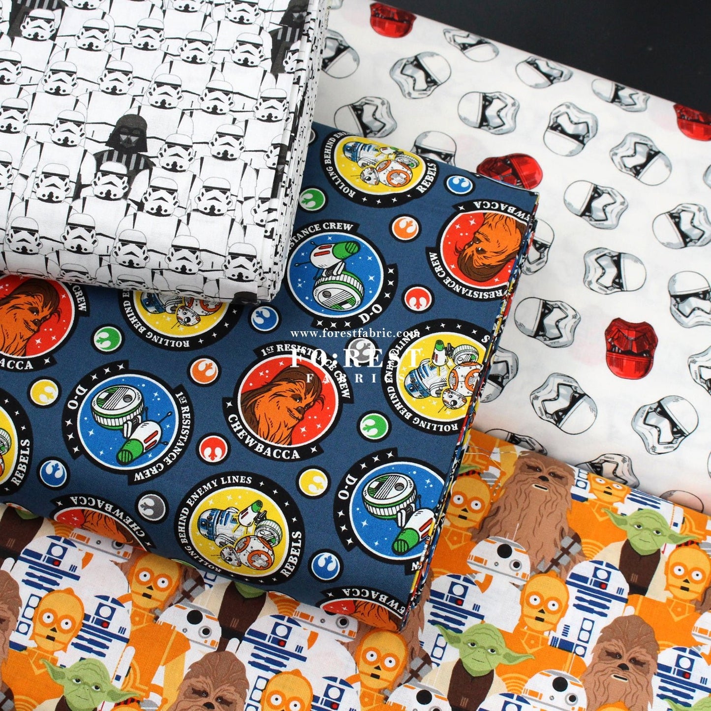 cotton - Star war fabric (member) - FO:REST Fabric 布恩堂Liberty fabrictana lawnjapanese fabricykk zipper
