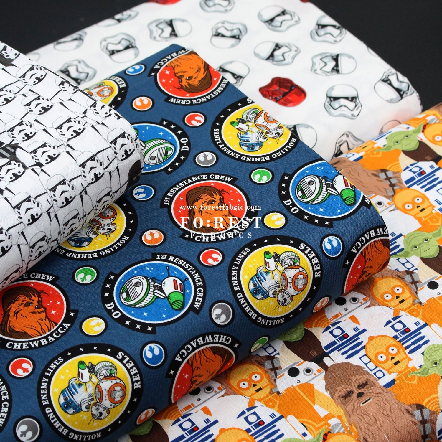 cotton - Star war fabric (member) - FO:REST Fabric 布恩堂Liberty fabrictana lawnjapanese fabricykk zipper