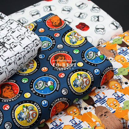 cotton - Star war fabric (member) - FO:REST Fabric 布恩堂Liberty fabrictana lawnjapanese fabricykk zipper
