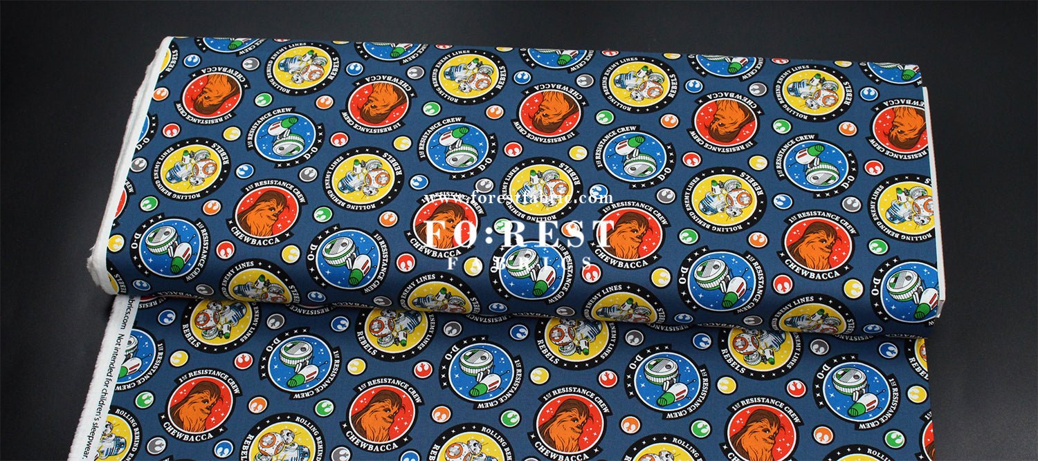 cotton - Star war fabric (member) - FO:REST Fabric 布恩堂Liberty fabrictana lawnjapanese fabricykk zipper