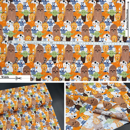 cotton - Star war fabric (member) - FO:REST Fabric 布恩堂Liberty fabrictana lawnjapanese fabricykk zipper
