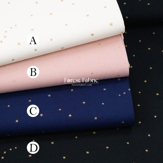 cotton - star with metallic fabric fabric - FO:REST Fabric 布恩堂Liberty fabrictana lawnjapanese fabricykk zipper