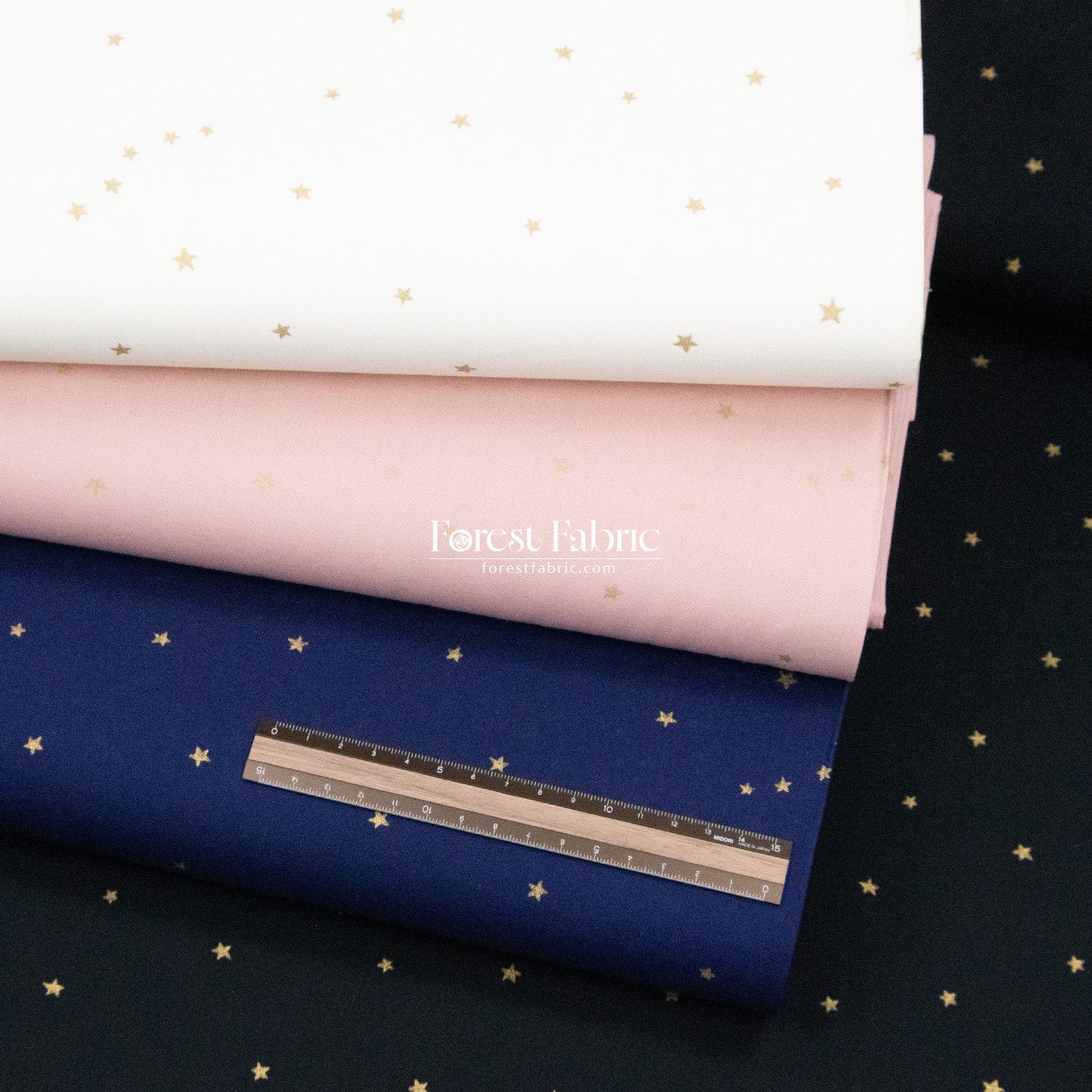cotton - star with metallic fabric fabric - FO:REST Fabric 布恩堂Liberty fabrictana lawnjapanese fabricykk zipper