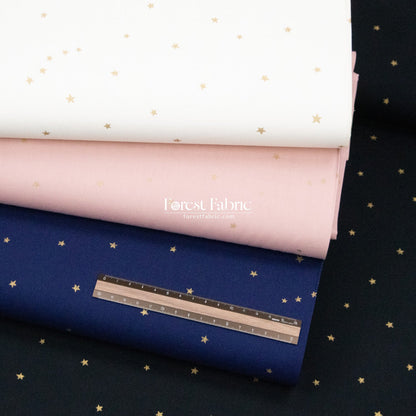 cotton - star with metallic fabric fabric - FO:REST Fabric 布恩堂Liberty fabrictana lawnjapanese fabricykk zipper