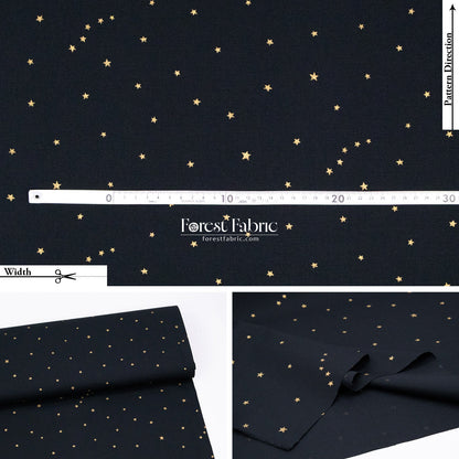 cotton - star with metallic fabric fabric - FO:REST Fabric 布恩堂Liberty fabrictana lawnjapanese fabricykk zipper