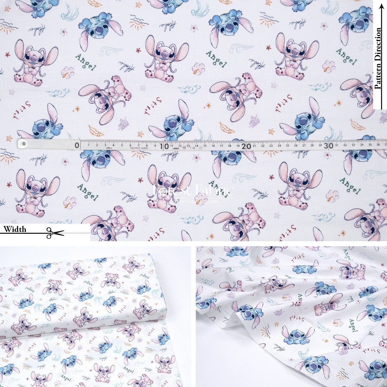 cotton - Stitch fabric 1 - FO:REST Fabric 布恩堂Liberty fabrictana lawnjapanese fabricykk zipper