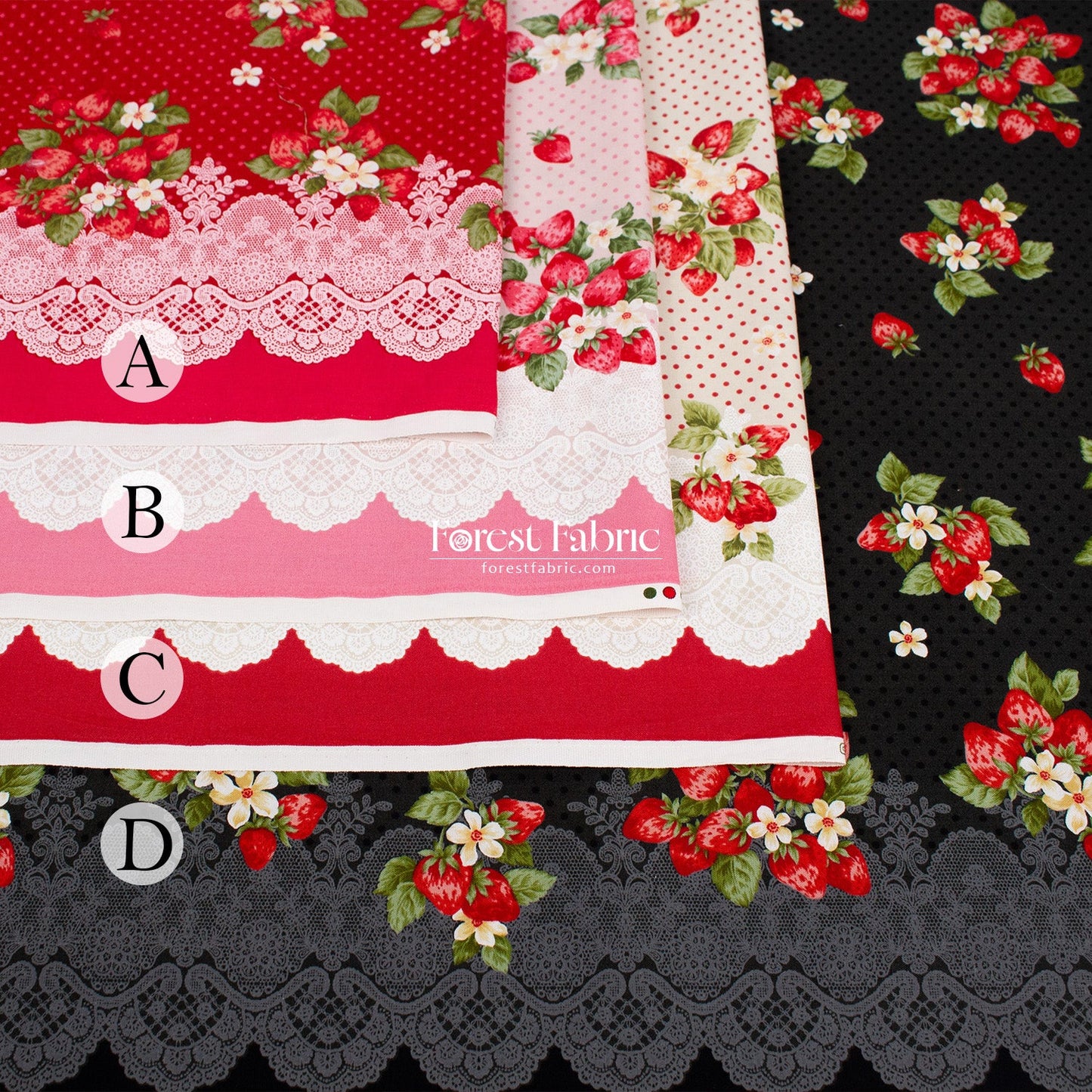 cotton - Strawberry Fields fabric - FO:REST Fabric 布恩堂Liberty fabrictana lawnjapanese fabricykk zipper