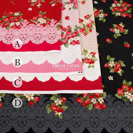 cotton - Strawberry Fields fabric - FO:REST Fabric 布恩堂Liberty fabrictana lawnjapanese fabricykk zipper