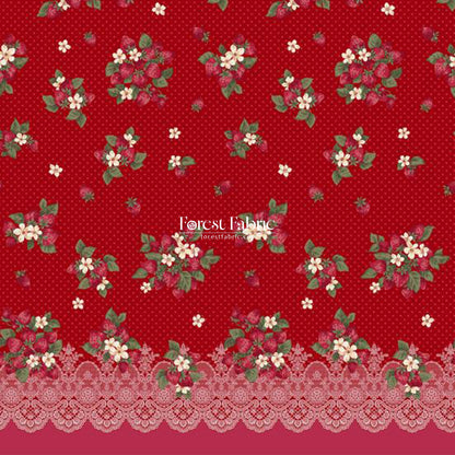 cotton - Strawberry Fields fabric - FO:REST Fabric 布恩堂Liberty fabrictana lawnjapanese fabricykk zipper
