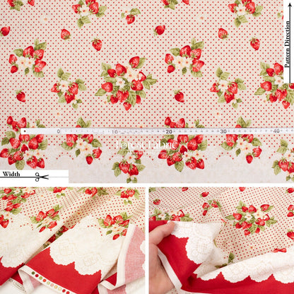 cotton - Strawberry Fields fabric - FO:REST Fabric 布恩堂Liberty fabrictana lawnjapanese fabricykk zipper